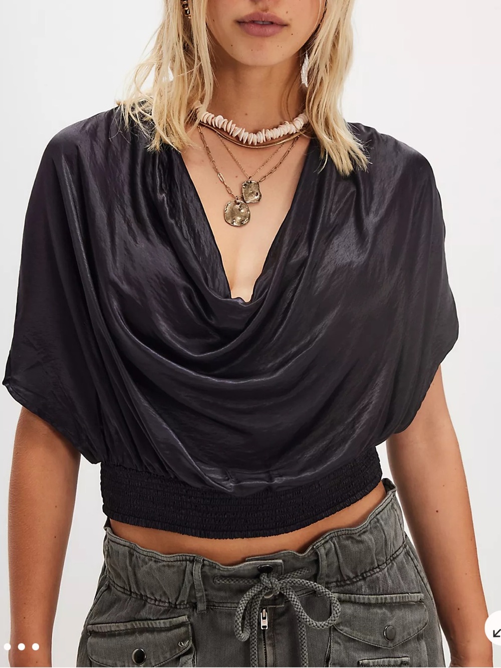 Satin top
